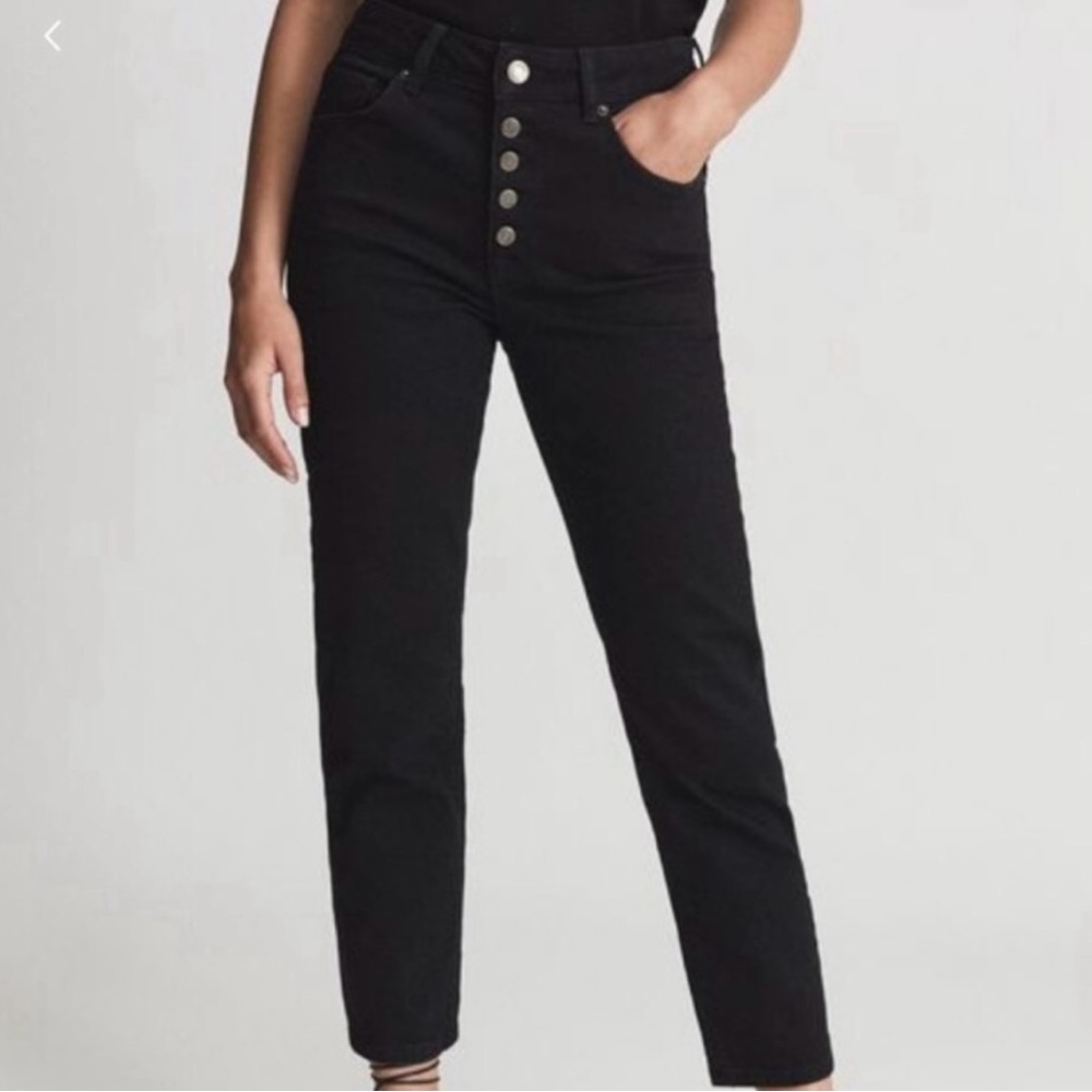 Reiss Bailey Mid Rise Slim Cropped Jeans